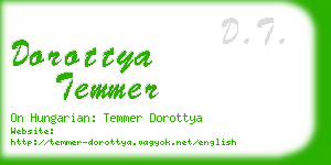 dorottya temmer business card